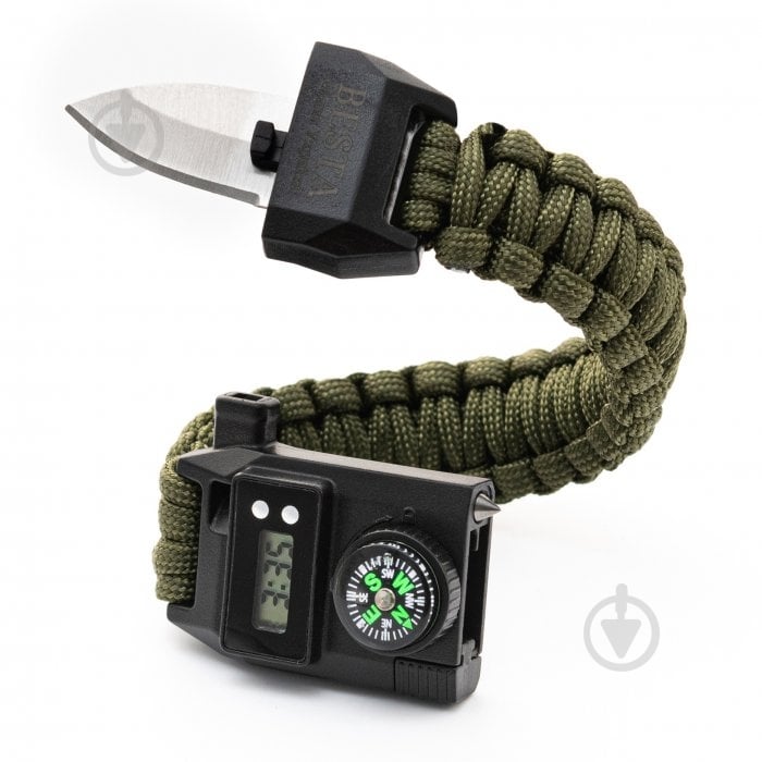 Годинник тактичний Band з компасом 6 в 1 BESTA army green - фото 1