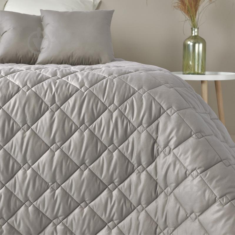 Покривало Cube 140x210 см IDEIA сірий із малюнком - фото 3