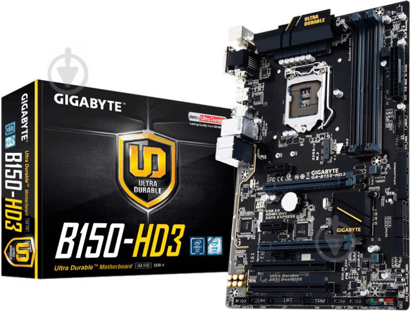 Материнская плата Gigabyte GA-B150-HD3 DDR3 (Socket 1151, Intel B150, ATX) - фото 4