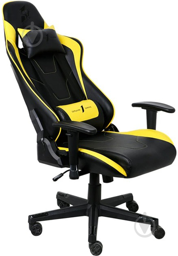 Крісло 1stPlayer FK2 Black-Yellow жовтий/чорний - фото 4