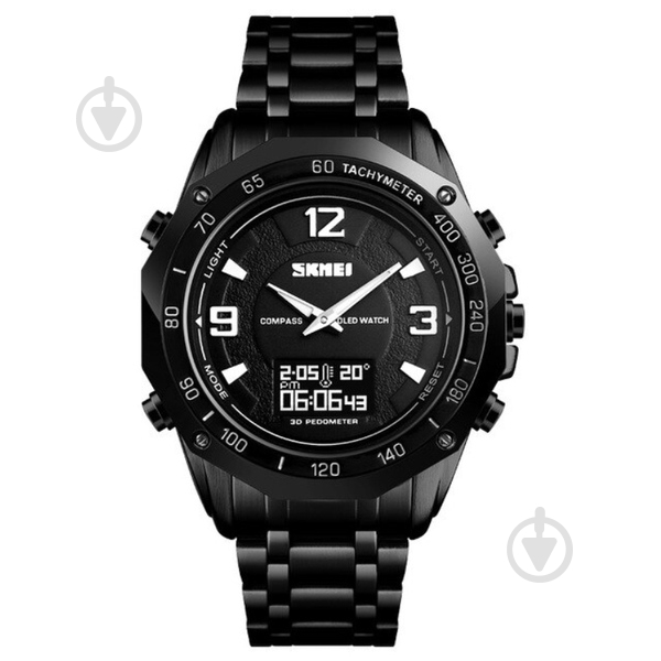 Часы тактические Kompass PRO Black Skmei black - фото 1