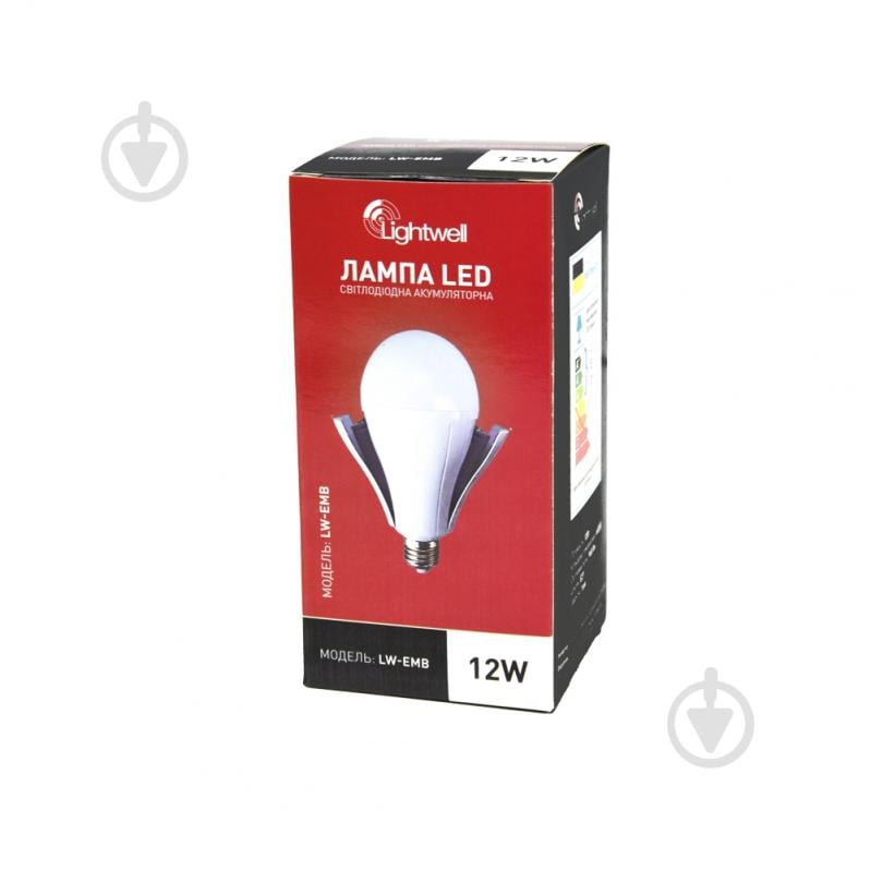 Лампа акумуляторна LED Lightwell LW-EMB-12W 12 Вт A60 E27 220 В 6500 К - фото 8 Лампа акумуляторна LED Lightwell LW-EMB-12W 12 Вт A60 E27 220 В 6500 К - фото 8