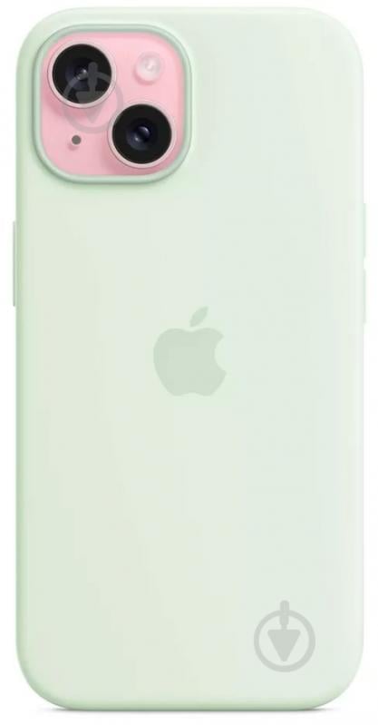 Чохол Apple Silicone Case with MagSafe для Apple iPhone 15 mint (MWNC3ZM/A) - фото 5