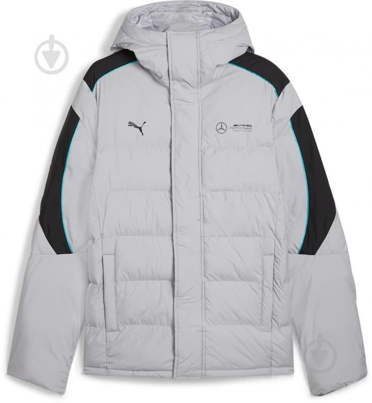 Пуховик мужской зимний Puma MAPF1 MT7+ ECOLITE PADDED JACKET 62731502 р.L серый - фото 1