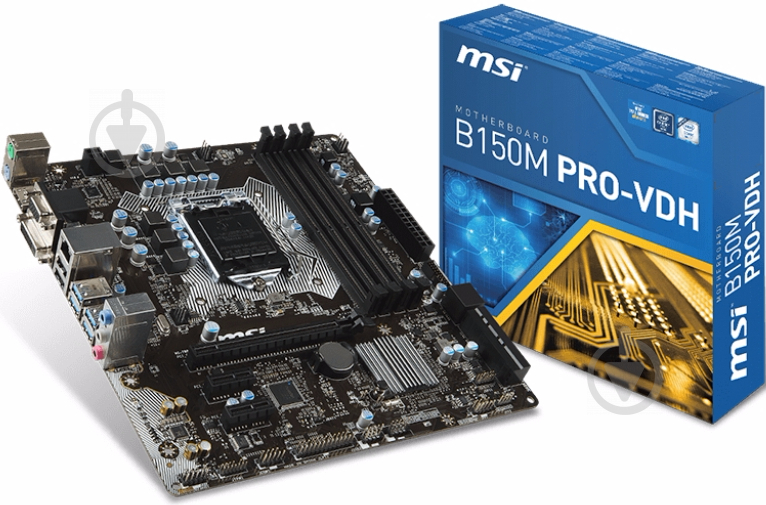 Материнская плата MSI B150M PRO-VDH (Socket 1151, Intel B150, mirco ATX) - фото 3