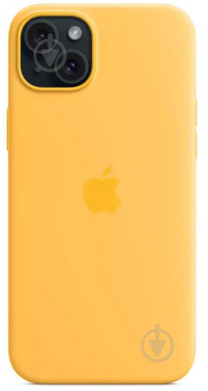 Чохол Apple Silicone Case with MagSafe для Apple iPhone 15 Plus sunshine (MWNF3ZM/A) - фото 5