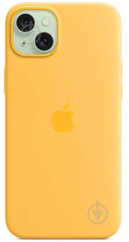 Чохол Apple Silicone Case with MagSafe для Apple iPhone 15 Plus sunshine (MWNF3ZM/A) - фото 2