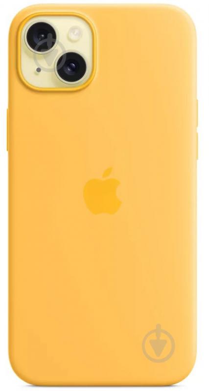 Чохол Apple Silicone Case with MagSafe для Apple iPhone 15 Plus sunshine (MWNF3ZM/A) - фото 3