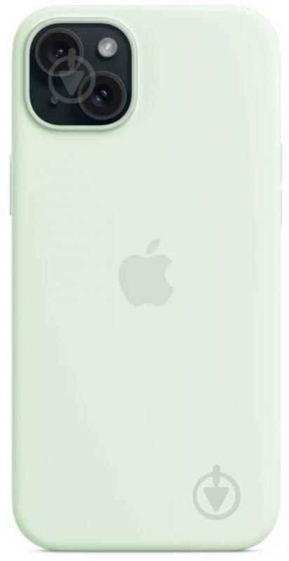 Чехол Apple Silicone Case with MagSafe для Apple iPhone 15 Plus mint (MWNG3ZM/A) - фото 2