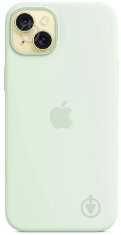 Чехол Apple Silicone Case with MagSafe для Apple iPhone 15 Plus mint (MWNG3ZM/A) - фото 4