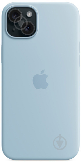 Чехол Apple Silicone Case with MagSafe для Apple iPhone 15 Plus blue (MWNH3ZM/A) - фото 5