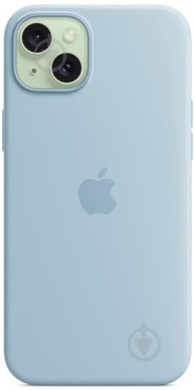 Чехол Apple Silicone Case with MagSafe для Apple iPhone 15 Plus blue (MWNH3ZM/A) - фото 2