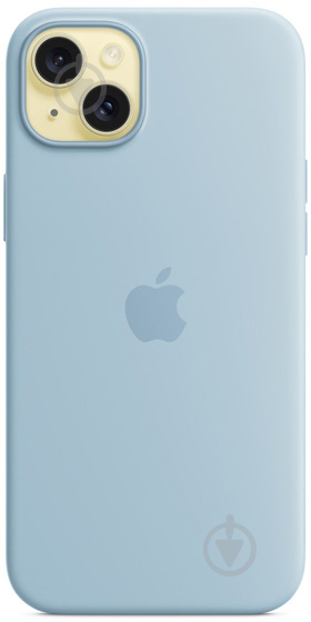 Чехол Apple Silicone Case with MagSafe для Apple iPhone 15 Plus blue (MWNH3ZM/A) - фото 3