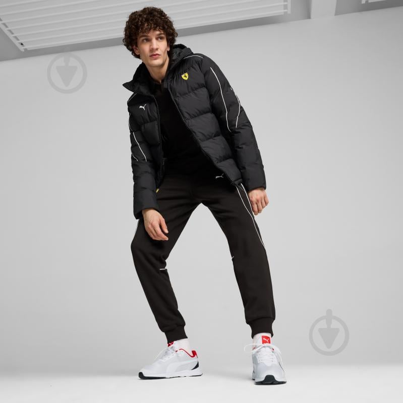 Куртка чоловіча зимова Puma FERRARI RACE MT7+ ECOLITE JACKET 62704101 р.L чорна - фото 5