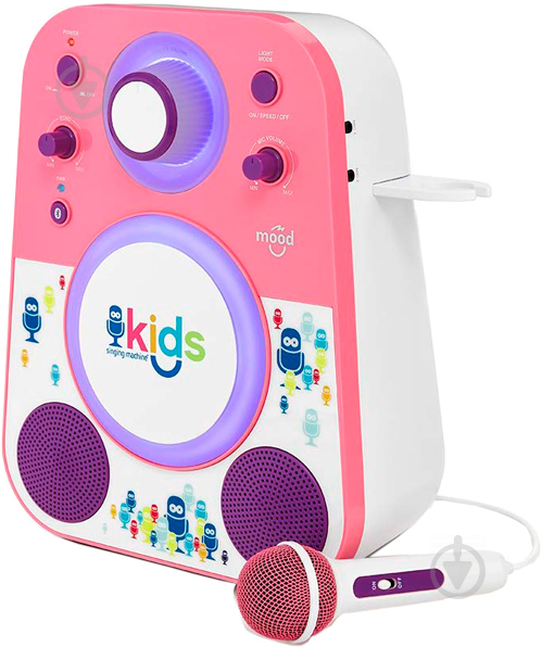 Акустична система Singing Machine Sing-Along Bluetooth Pink SMK250PP - фото 8