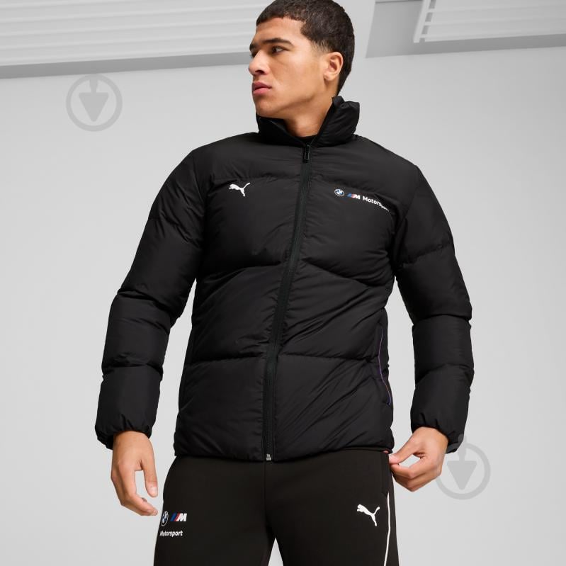 Куртка мужская зимняя Puma BMW MMS ESS+ PUFFER JACKET 62749701 р.L черная - фото 3