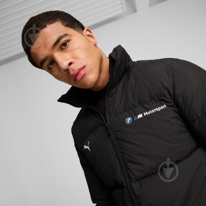 Куртка мужская зимняя Puma BMW MMS ESS+ PUFFER JACKET 62749701 р.L черная - фото 4