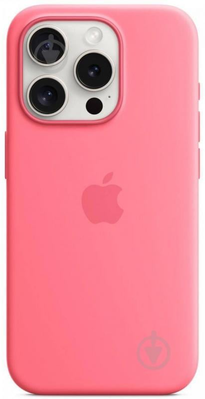 Чехол Apple Silicone Case with MagSafe для Apple iPhone 15 Pro pink (MWNJ3ZM/A) - фото 1