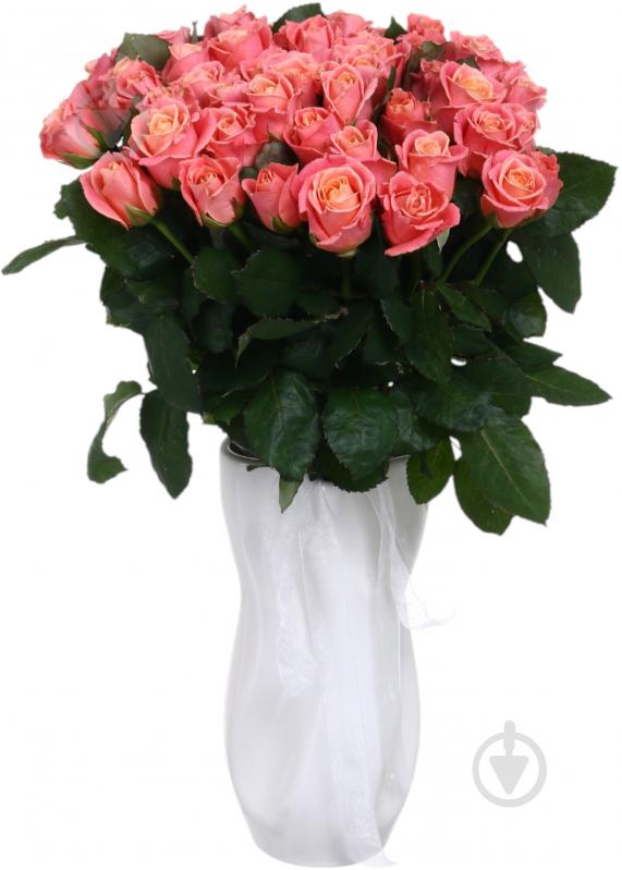 Троянда Міс Піггі одноголова класична 60 см помаранчева (Україна) - фото 2