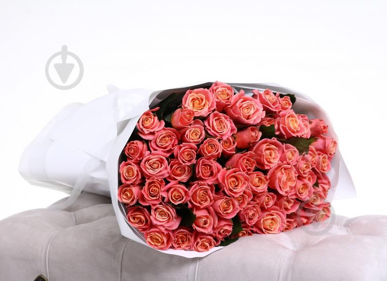 Троянда Міс Піггі одноголова класична 60 см помаранчева (Україна) - фото 4