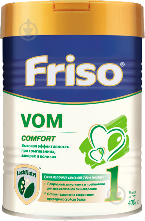 Суха молочна суміш Friso Vom 1 Comfort з пребіотиками 400 г - фото 1