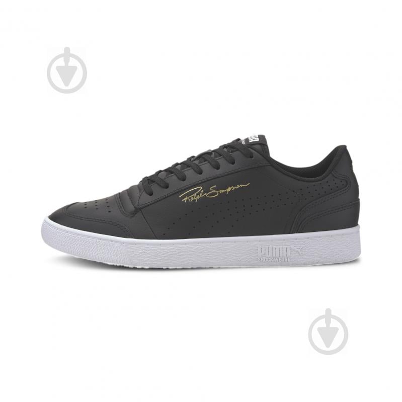 Кроссовки мужские демисезонные Puma Ralph Sampson Lo Perf 37159102 р.42,5 черные с белым - фото 1