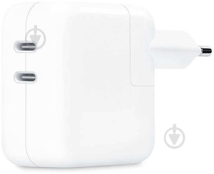 Зарядний пристрій Apple 35W Dual USB-C Power Adapter (MW2K3ZM/A) - фото 1