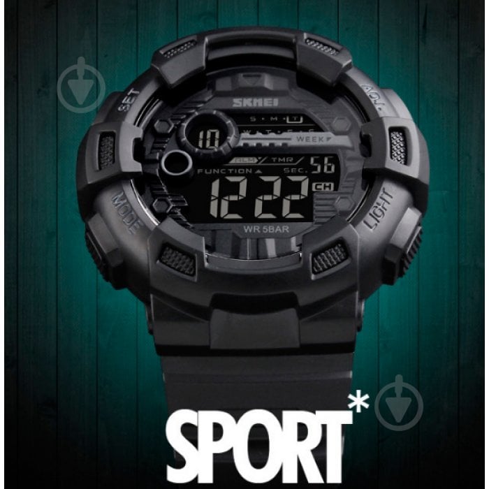 Часы тактические Champion 1243A Skmei black - фото 8