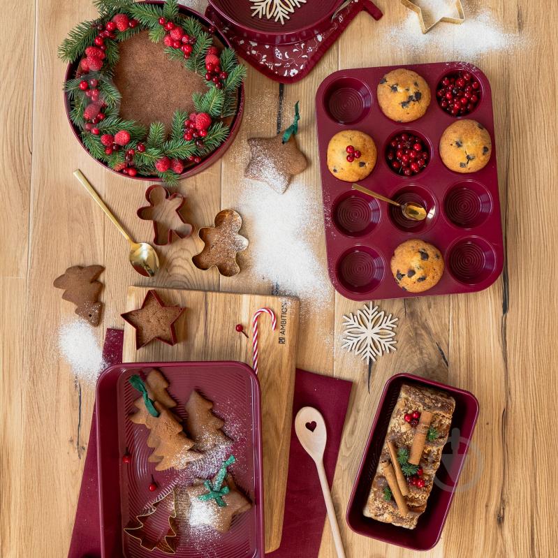 Форма для торта разъемная Ambition 24х6,7 см, красная, NOEL - фото 4 Форма для торта разъемная Ambition 24х6,7 см, красная, NOEL - фото 4