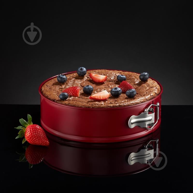 Форма для торта разъемная Ambition 26х6,7 см, красная, NOEL - фото 2 Форма для торта разъемная Ambition 26х6,7 см, красная, NOEL - фото 2