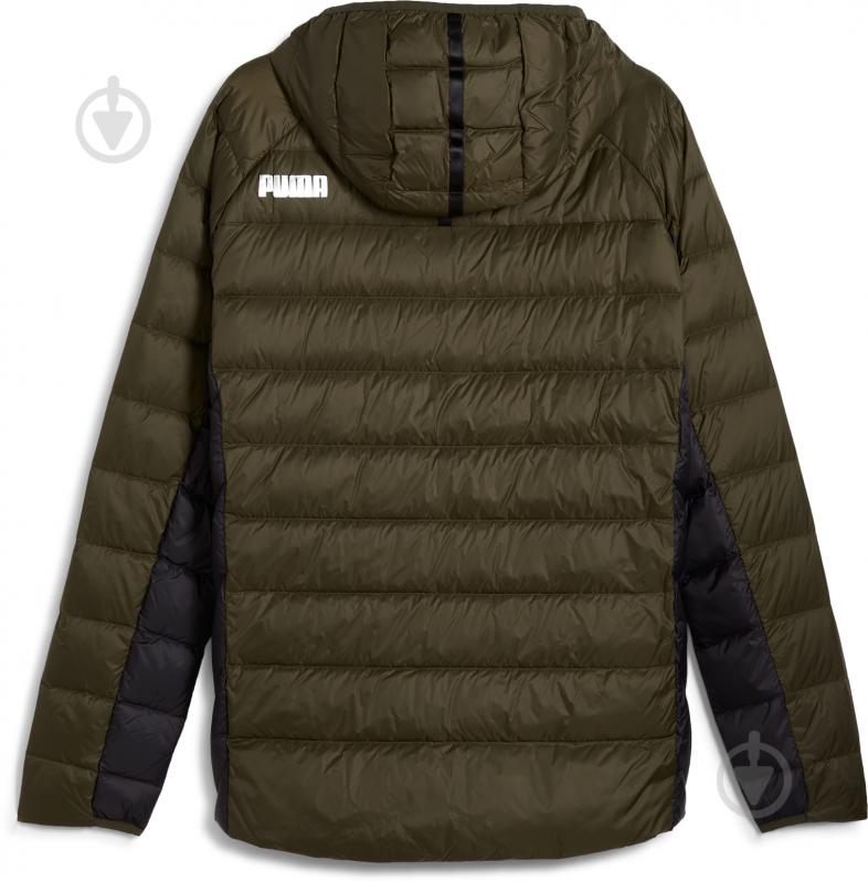 Пуховик мужской зимний Puma PACKLITE HOODED DOWN JACKET 84935570 р.M хаки - фото 2