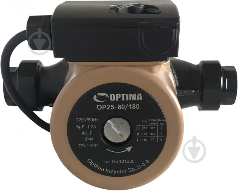 Циркуляційний насос Optima OP25-80 180 - фото 2