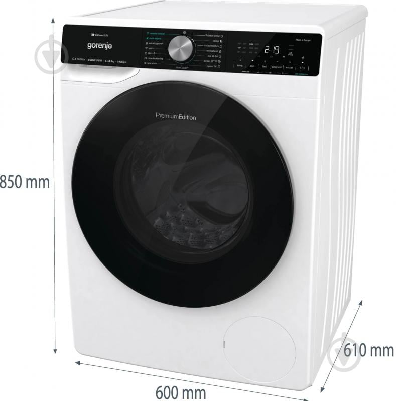 Стиральная машина Gorenje WNS1X4ARTWIFI/UA (PS22/4A14R)+Сушильна машина Gorenje DNS 92/UA - фото 25