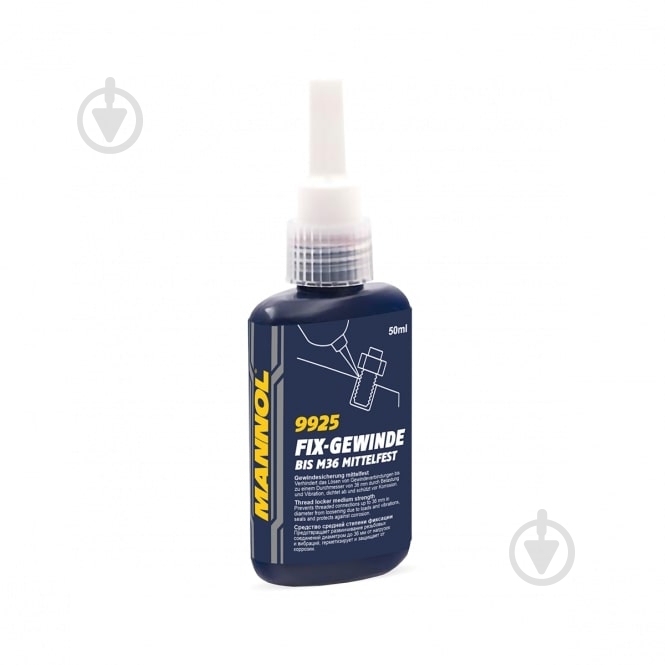 Фиксатор резьбы Mannol 9925 Fix-Gewinde Mittelfest 50 г - фото 1 Фиксатор резьбы Mannol 9925 Fix-Gewinde Mittelfest 50 г - фото 1