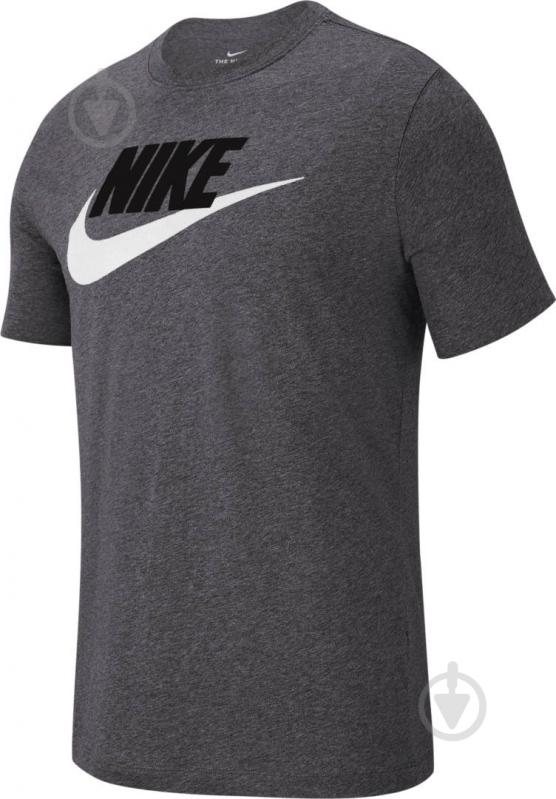 Футболка Nike M NSW TEE ICON FUTURA AR5004-063 р.M сірий - фото 1