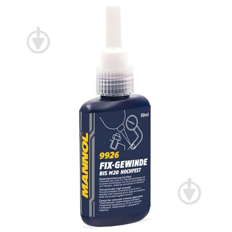 Фіксатор різьби Mannol 9926 Fix-Gewinde Hochfest червоний 50 г - фото 1 Фіксатор різьби Mannol 9926 Fix-Gewinde Hochfest червоний 50 г - фото 1