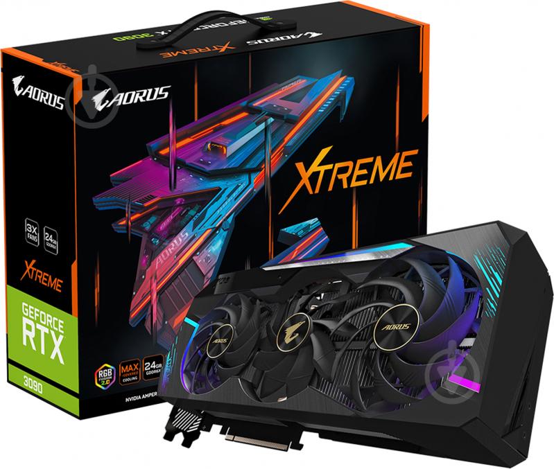 Видеокарта Gigabyte GeForce RTX 3090 Aorus Xtreme 24GB GDDR6 384bit (GV-N3090AORUS X-24GD) - фото 10