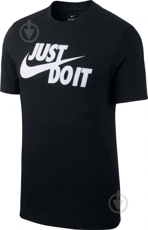 Футболка Nike M NSW TEE JUST DO IT SWOOSH AR5006-011 р.S черный - фото 1