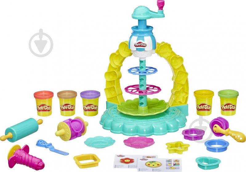 Набор для творчества Play-Doh Карусель сладостей E5109 - фото 2 Набор для творчества Play-Doh Карусель сладостей E5109 - фото 2