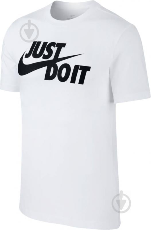 Футболка Nike M NSW TEE JUST DO IT SWOOSH AR5006-100 р.XL белый - фото 1