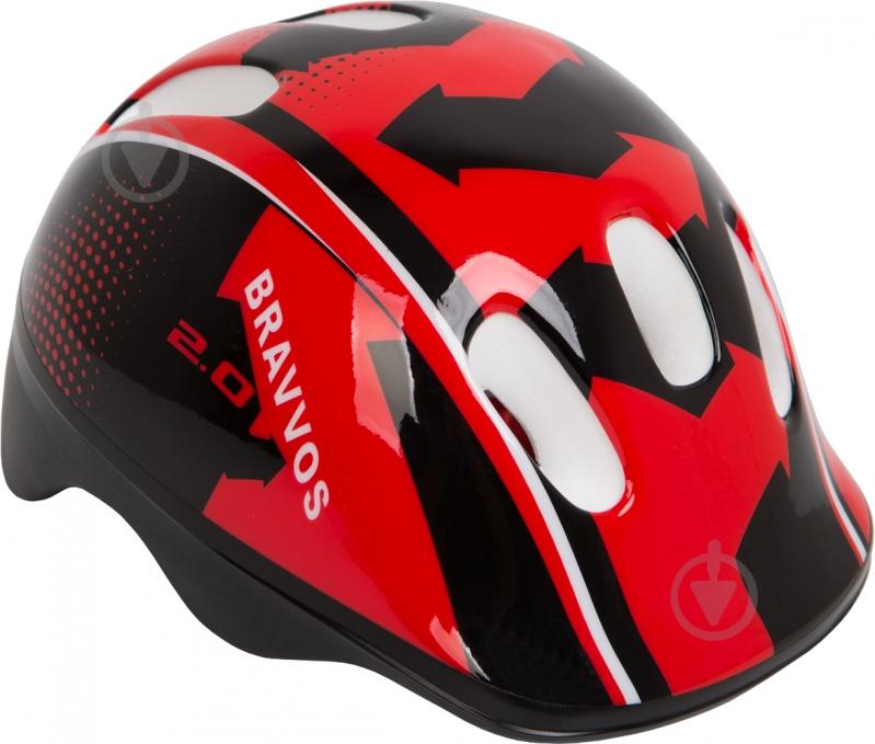 Шлем велосипедный HEL100 черно-красный детский HEAD-007 - фото 1 Шлем велосипедный HEL100 черно-красный детский HEAD-007 - фото 1