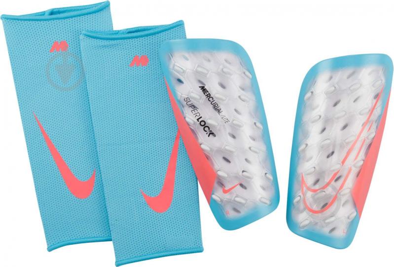 Щитки футбольні Nike MERCURIAL LITE SUPERLOCK DN3609-100 р.L різнокольоровий - фото 1