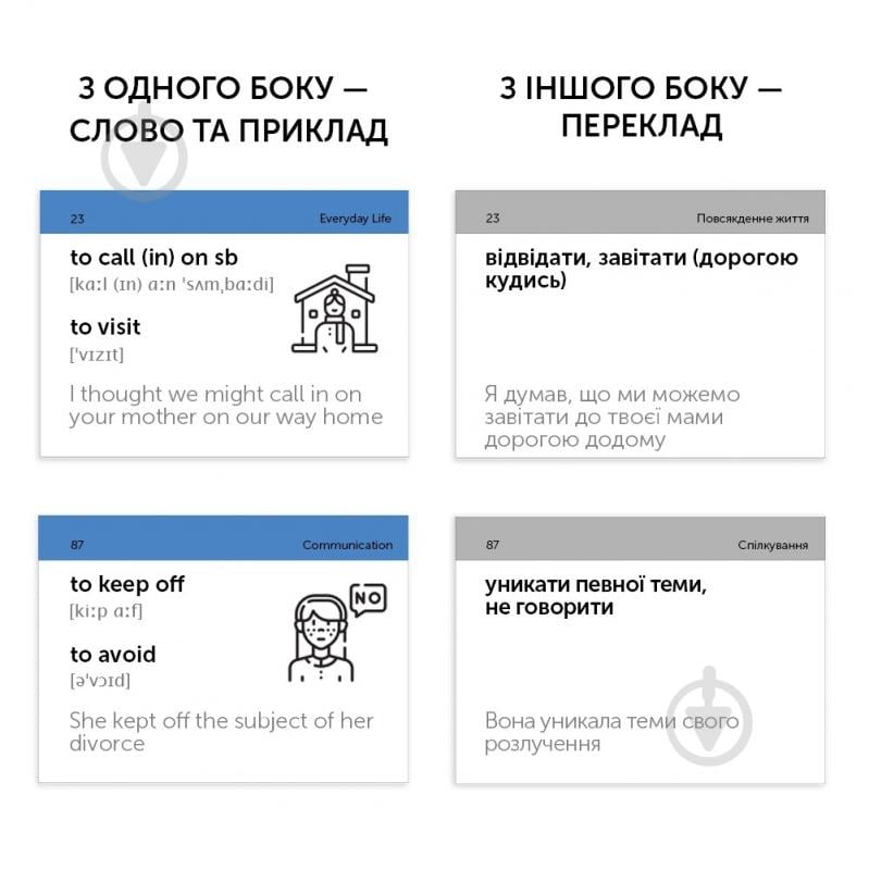 Картки навчальні «English Student - Phrasal Verbs B2-С1 (500)» 9786177702565 - фото 2