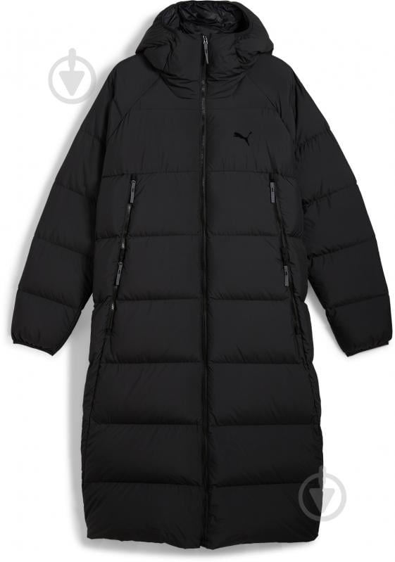 Пуховик чоловічий зимовий Puma LONG HOODED DOWN COAT 62646701 р.S чорний - фото 1