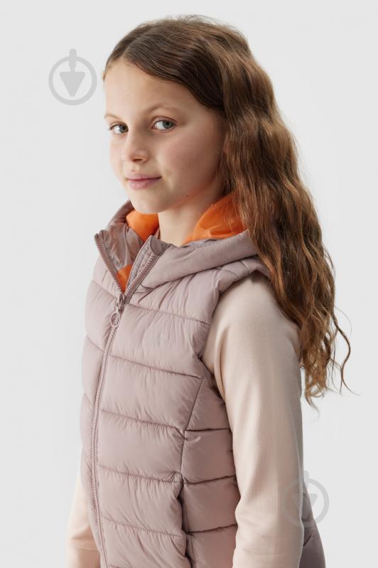 Жилет 4F VEST JACKET F080 / KAMIZELKA F080 4FJWSS24TVJAF080-83S р.158 бежевый - фото 3