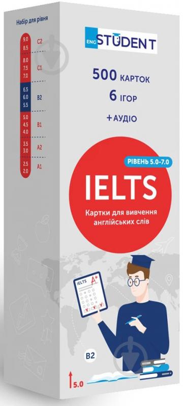 Картки навчальні «English Student - IELTS 5.0-7.0 (500)» 9786177702619 - фото 1