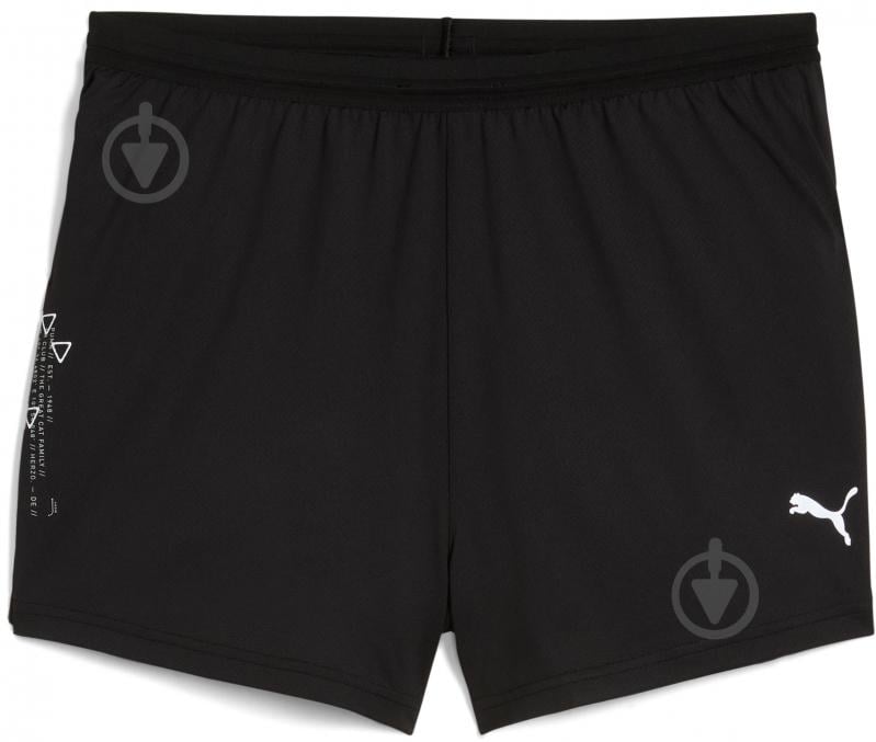Шорты Puma M RUN KNIT 3” SPLIT SHORT 52663401 р. S черный - фото 1