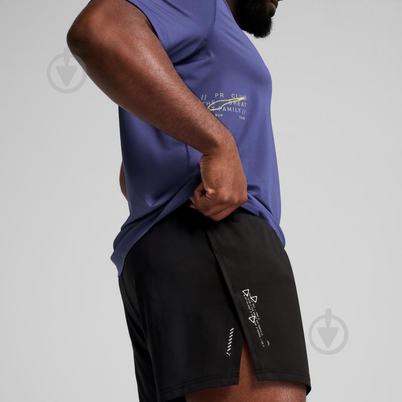 Шорты Puma M RUN KNIT 3” SPLIT SHORT 52663401 р. S черный - фото 4