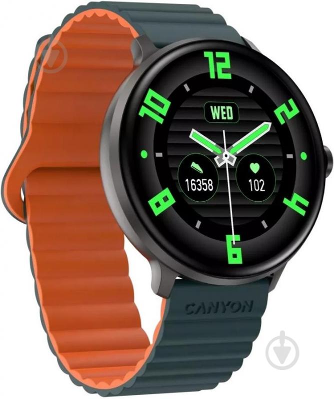 Смарт-часы Canyon Jacky SW-69 green/orange (CNS-SW69BG) - фото 3