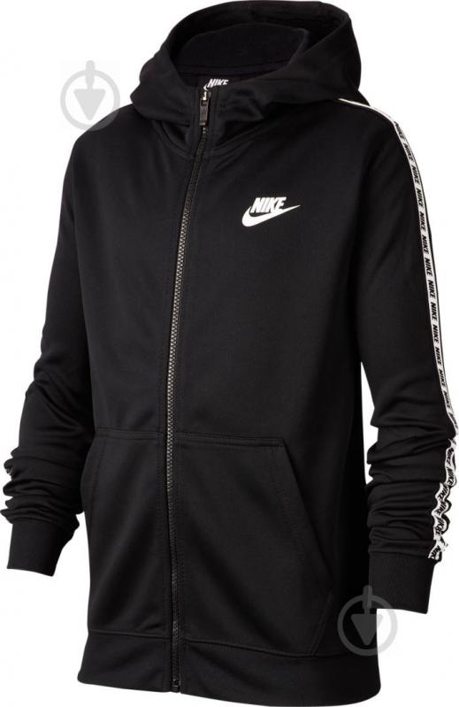 Джемпер Nike B NSW REPEAT FZ POLY HOOD AV8387-010 черный - фото 1